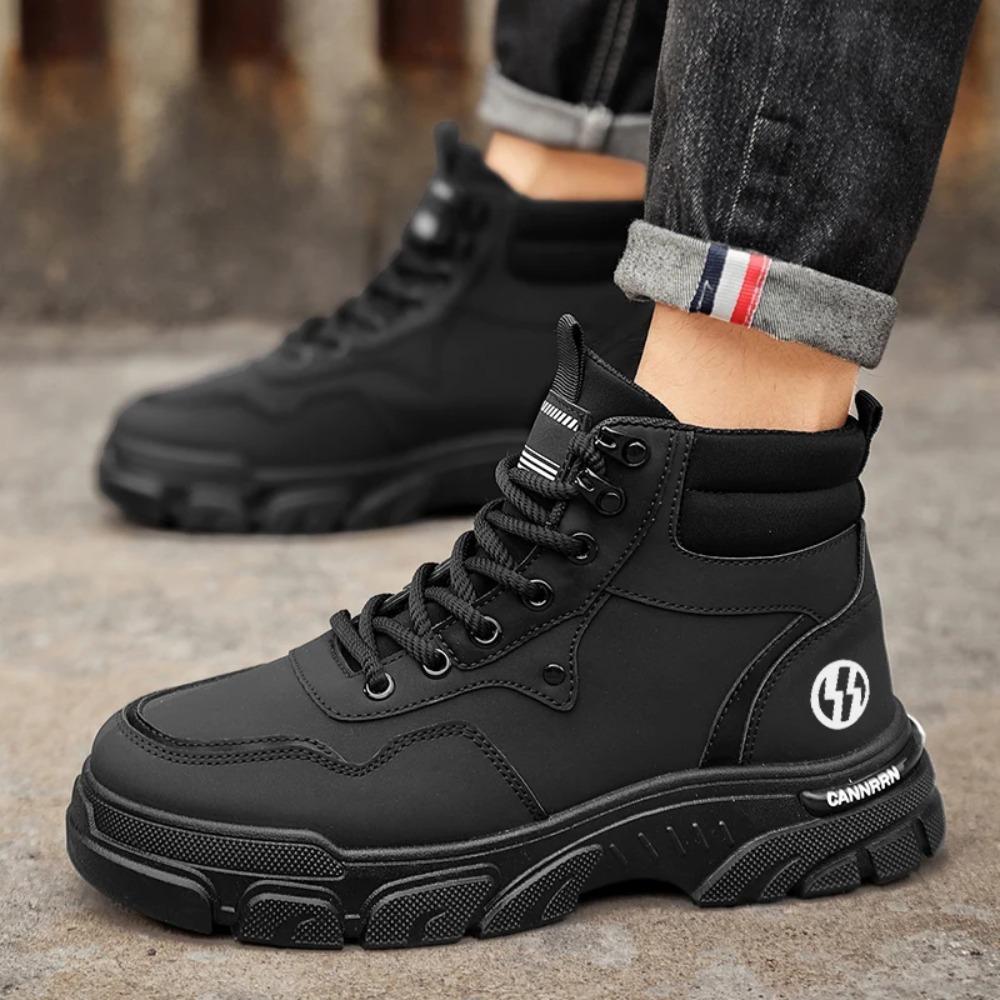WinterAnti Slip High Top Wear-resistant Sports Work Shoes Travel Casual Comfort Boots Men Outdoor Fashion Versatile ThSole Boots