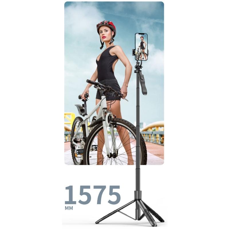 Extendable Phone Tripod Selfie Stick With Wireless Remote Bluetooth-Compatible For Travel Photography