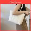 Street Style Fashion Tote Bag For Women Medium Soft Pu Leather Handbag With Zipper