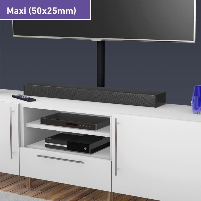 Goulotte Électrique - D-Line - 1M5025B - Demi-Cercle - 1m Longueur - Noir