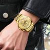 Men's Skeleton Automatic Waterproof Watch with Luminous Quartz Movement