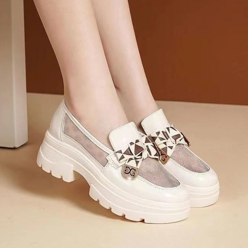 

Туфли для женщин на каблуке с круглым носком, женские туфли-лодочки, лоферы, лоферы на платформе, туфли на высоком каблуке, элегантное платье, распродажа, модное предложение 40