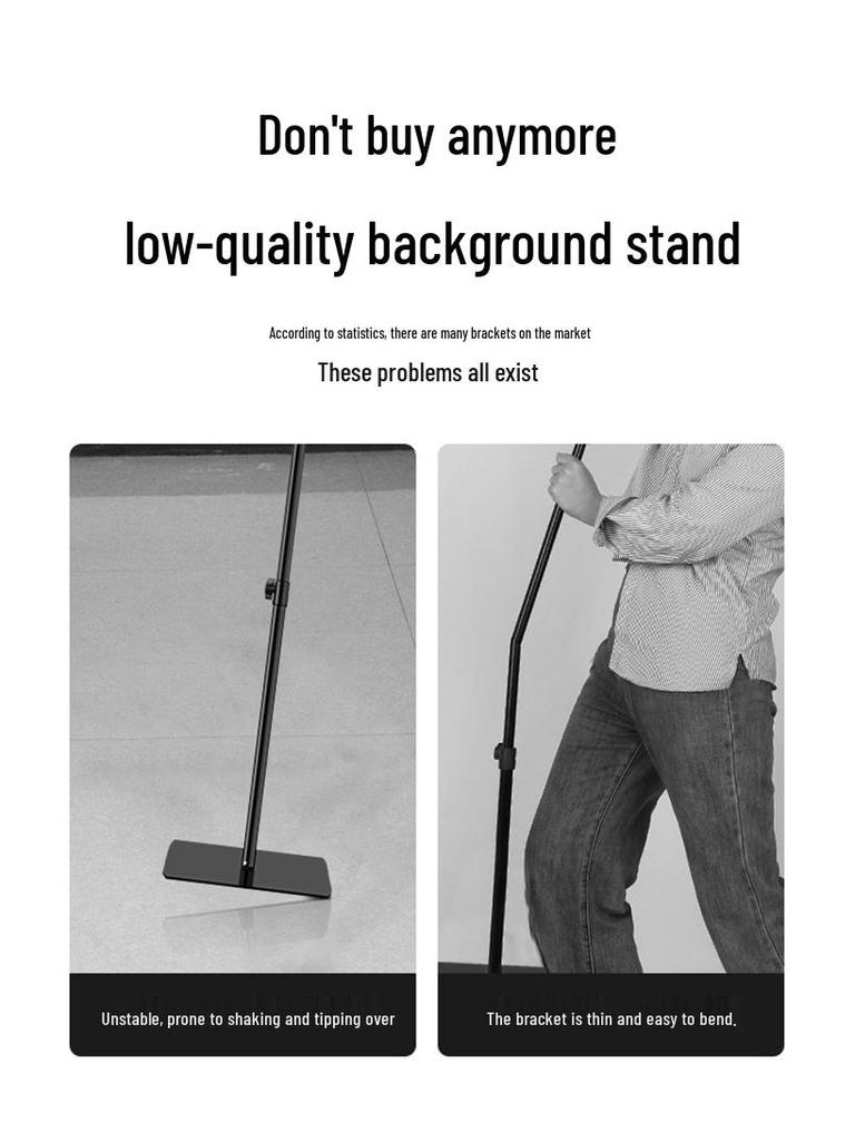 Rui Fu Tu 2x2m Telescopic Photography Background Stand Frame