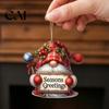 Nordic Style Christmas Tree Hanging Decor 12/24/36Pcs Gnome Ornaments, 2D Wooden Decorations for Xmas Tree, Funny Vintage Gnomes Home Kids Family
