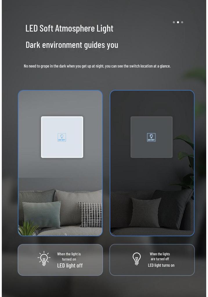 Zhengshang C8 Graffiti EU Smart WiFi Touch Switch with Voice Control for Alexa & Google.