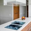 2x GLASS PROTECTIVE PLATE FOR STOVE 40x52 ICE