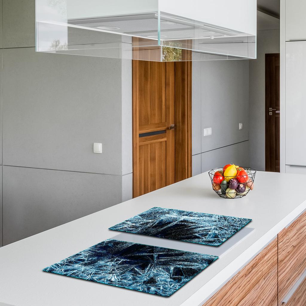 2x GLASS PROTECTIVE PLATE FOR STOVE 40x52 ICE