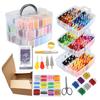192Color Embroidery Thread Set DIY Cotton Multi Color New Cross Stitch Thread Metal Wire Knitting Set Process Line Storage Box