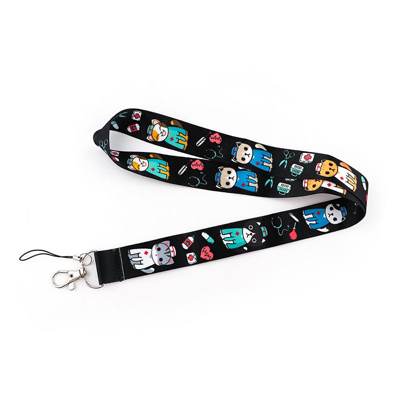 Medical signs Credential Holder Keychains Neck Lanyard For Pass Card Credit Card Holder Keychain Straps Mobile Phone Wholesale