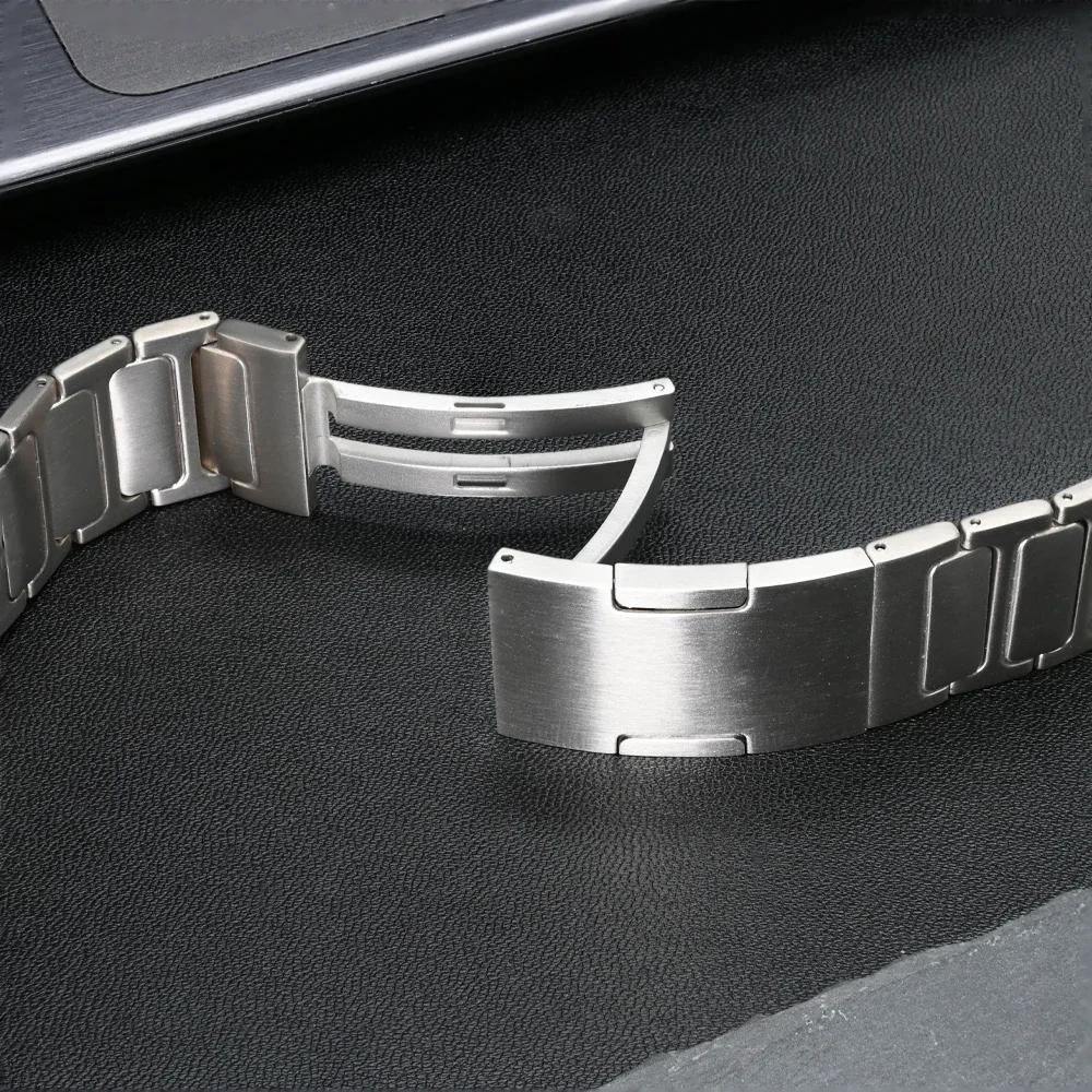 Luxury Titanium Band for Samsung Watch 7 Ultra 47mm Watchband Link Bracelet for Samsung Galaxy Ultra 7 47MM No Gaps Metal Strap
