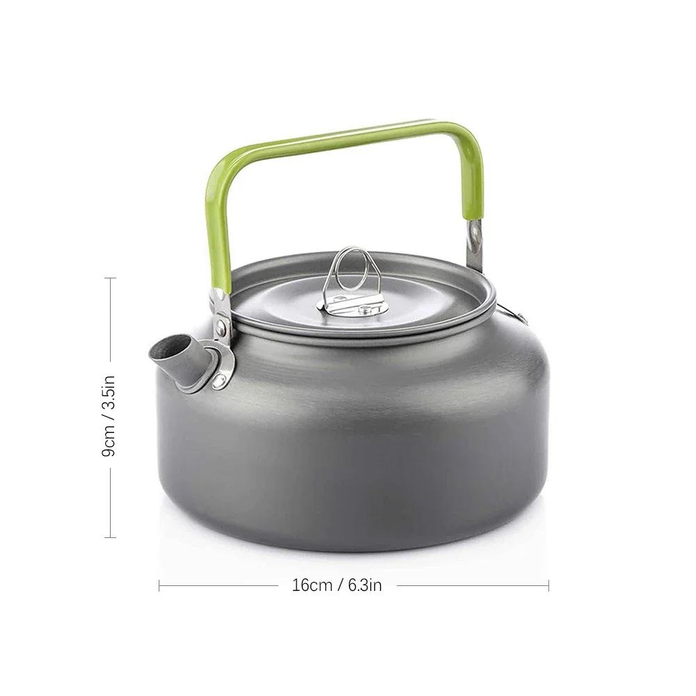 0.8L/1.2L/1.8L Outdoor Camping Kettle Aluminum Tea Kettle Coffee Pot with Carry Bag camping kettle kettle tea pot outdoor kettle