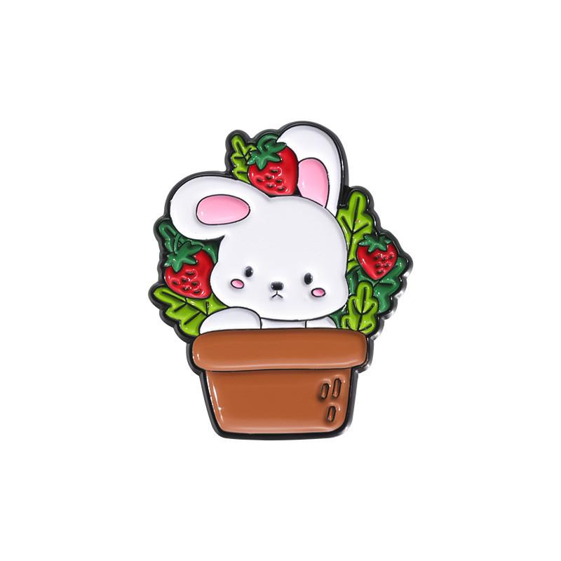 

Стильна мультяшна брошка з персонажем Милий кіт Кролик Жаба Собака Дизайн Модний модний аксесуар QHXZ691