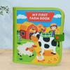 Stereoscopic 3D Quiet Activity Book Life Skills Farm Animal Story Busy Book Baby Cloth Book  Girl