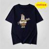 American Retro Trendy Duck Tshirt With Quirky Cartoon Print Loose Casual Short Sleeved Cotton Top