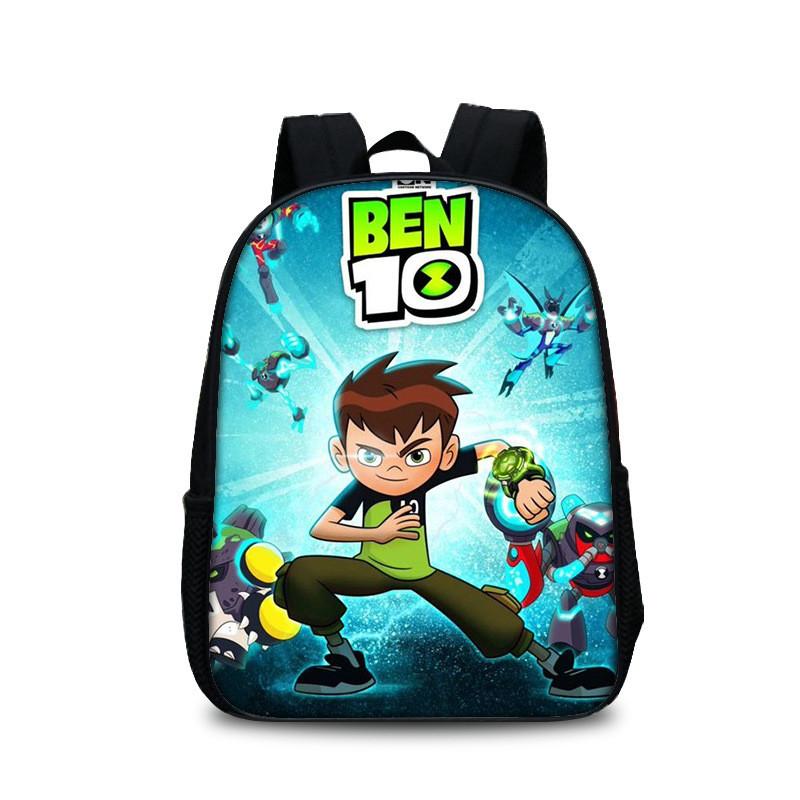 Mochila Escolar Ben 10 para Adolescentes con Diseño Cómodo Bolsa para Libros de Nailon para Estudiantes