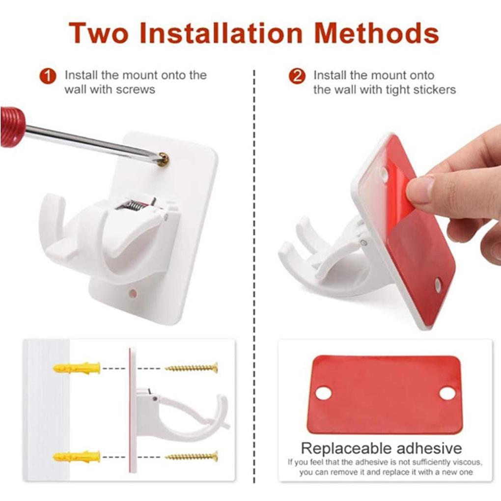 Bastone per Tenda Autoadesivo Forniture per il Bagno Appendiabiti Multiuso Ganci per Doccia Organizzatore per Camera da Letto Clip di Fissaggio Regolabile