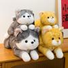Adorable Calico Cat & Dog Plush Toy - Lying Pillow for Kids' Room Decor