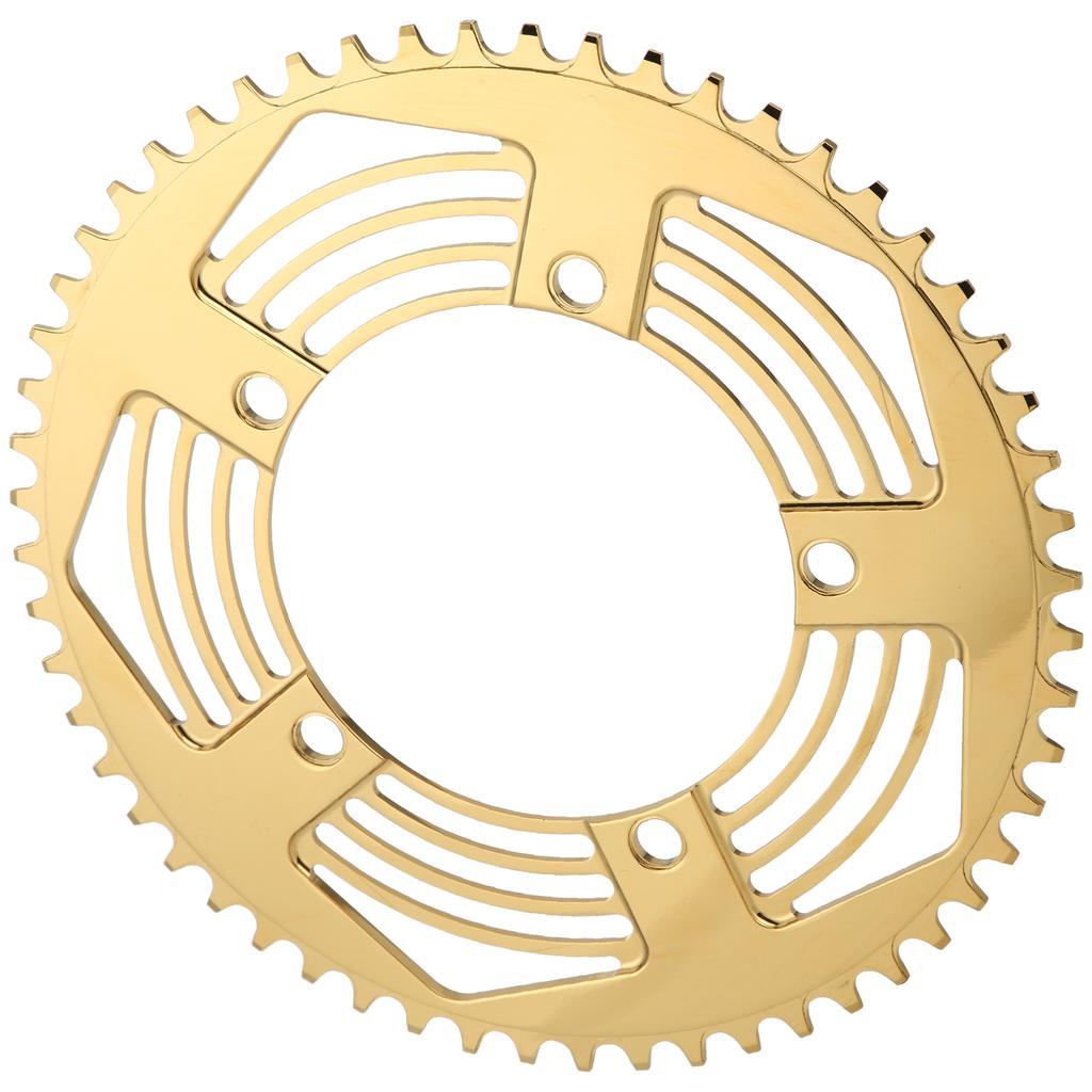 BOLANY Folding Bike 56T Chainring Road Bike Positive Negative Teeth Single ChainringGold