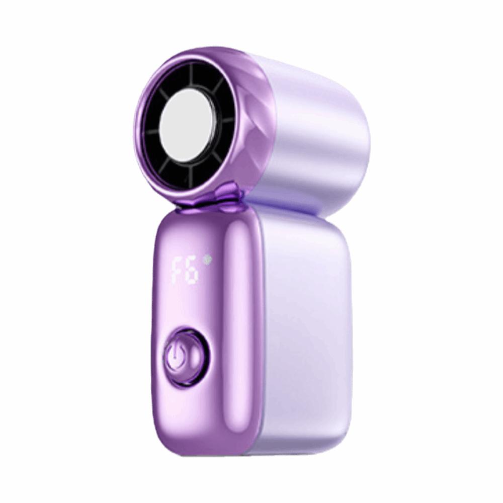 Compresse de Glace Mini Ventilateur Électronique Cordon de Suspension 6 Vitesses Mini Ventilateur Portable Rechargeable par USB Plastique Ventilateur Climatiseur Été
