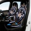 2 Stück Mystische Wolf Autositzbezüge - Weich, Einfach zu Installieren, Universelle Passform für Vordersitze, Strapazierfähige Polyesterfaser, Maschinenwaschbar