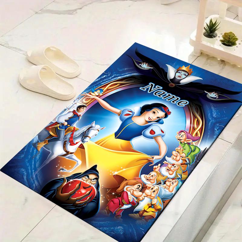Custom 1Pc Snow White Seven Dwarfs Rug Office Carpet Indoor Outdoor Entrance Doormat Nonslip Soft And Comfortable Living Room D916248
