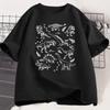 Vintage Koszulka Świat Dinozaurów Zabawna Koszulka z Grafiką Unisex Damska Bawełniana Koszulka z Krótkim Rękawem Casualowa Koszulka z Okrągłym Dekoltem Streetwear Koszulki