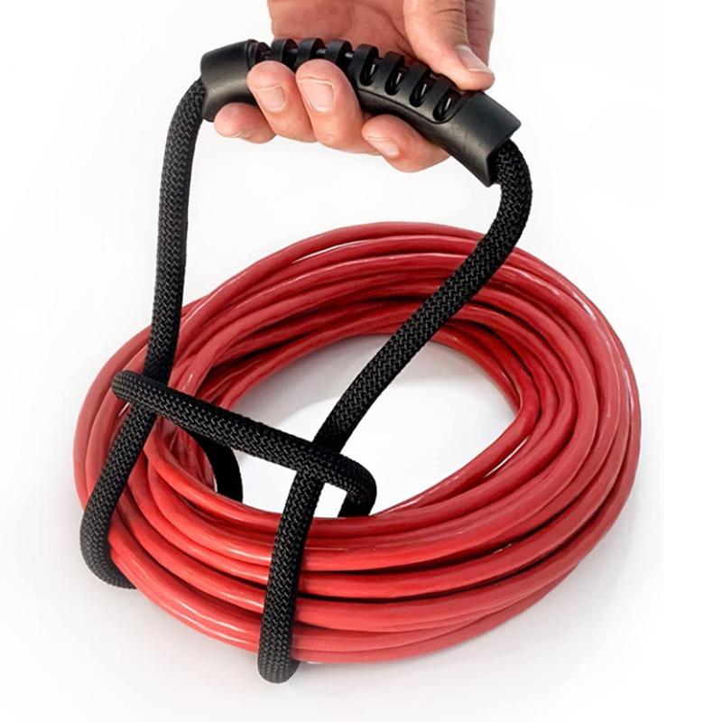 Portable Heavy Duty Tie Downs Organizer Durable Extension Cord Cables Carrying Strap with Handle