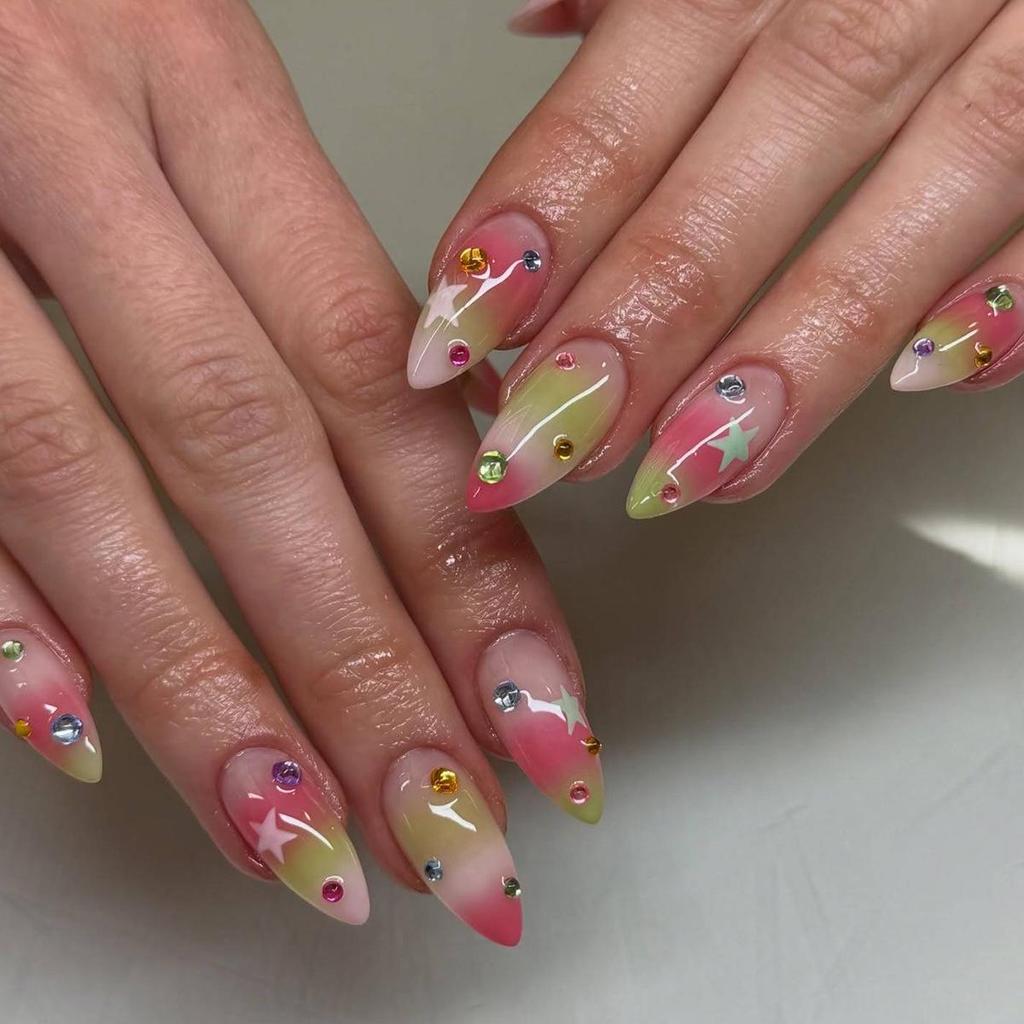 High-End French Almond Press-On Nails - Medium-Long, Stylish & Elegant