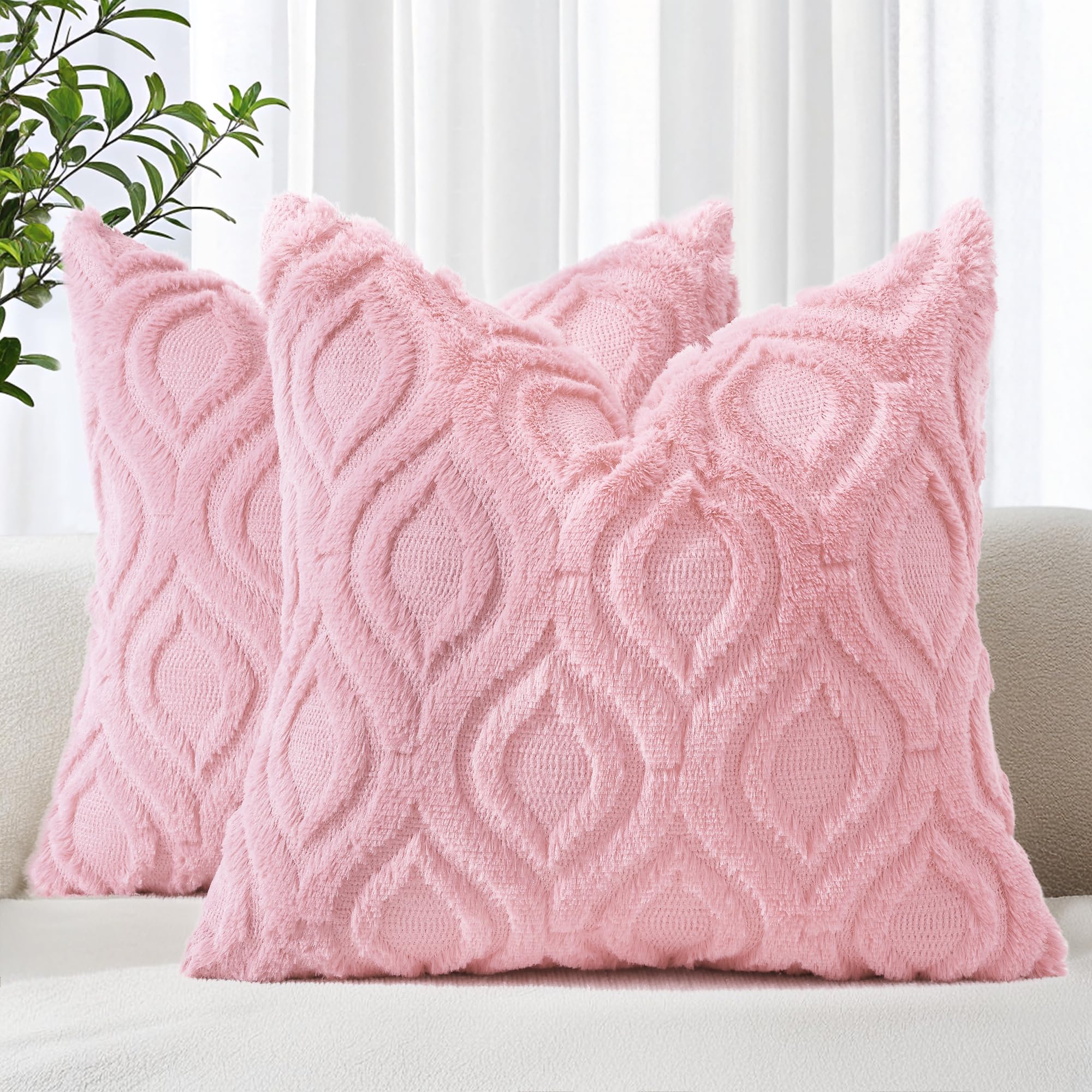 Homaxy Kussenhoes 1 STuks Voor Bank Kussenhoes Mode Bed Woonkamer Pluche Slaapkussenhoes Katoen Huisdecoratie Kussen 12X20inch-1PCS