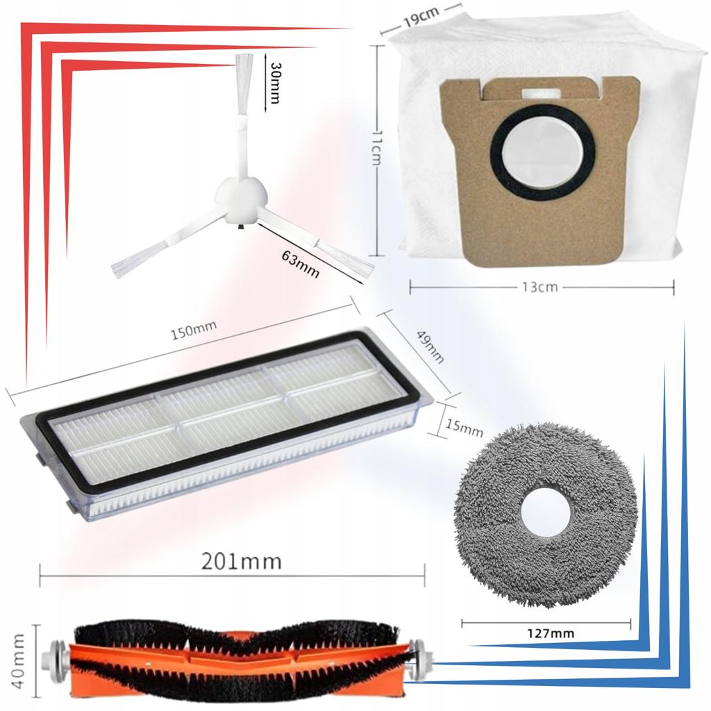 Accessories for the Xiaomi Mi Robot Vacuum X10+ Plus/X20