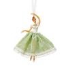 Plastic Christmas Ballet Girl Pendant Tulle Skirt Dance Theme Ballet Dancer Ornament with Shining Wings Hanging