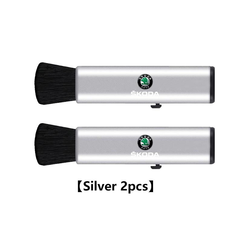 Gqjdy5 Retractable Car Air Vent Detailing Cleaning Brush Dust Remover Brush For Skoda Octavia Superb RAPID FABIA KAMIQ KAROQ KODIAQ