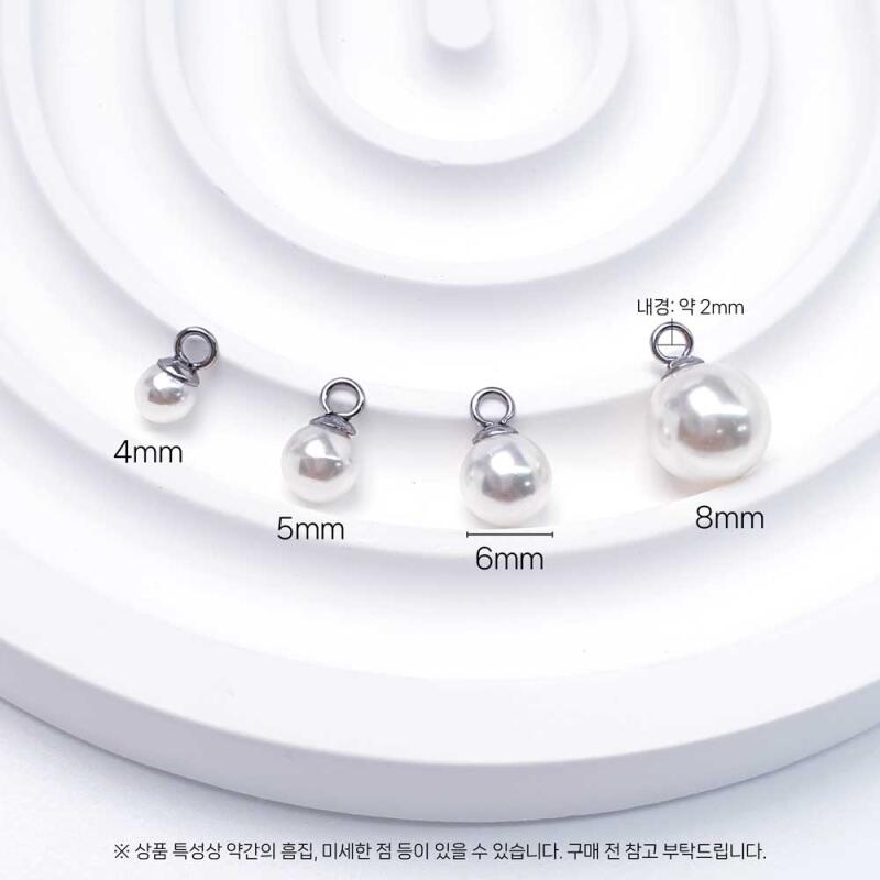 Surgical Steel Acrylic Pearl Pendant Accessory Materials