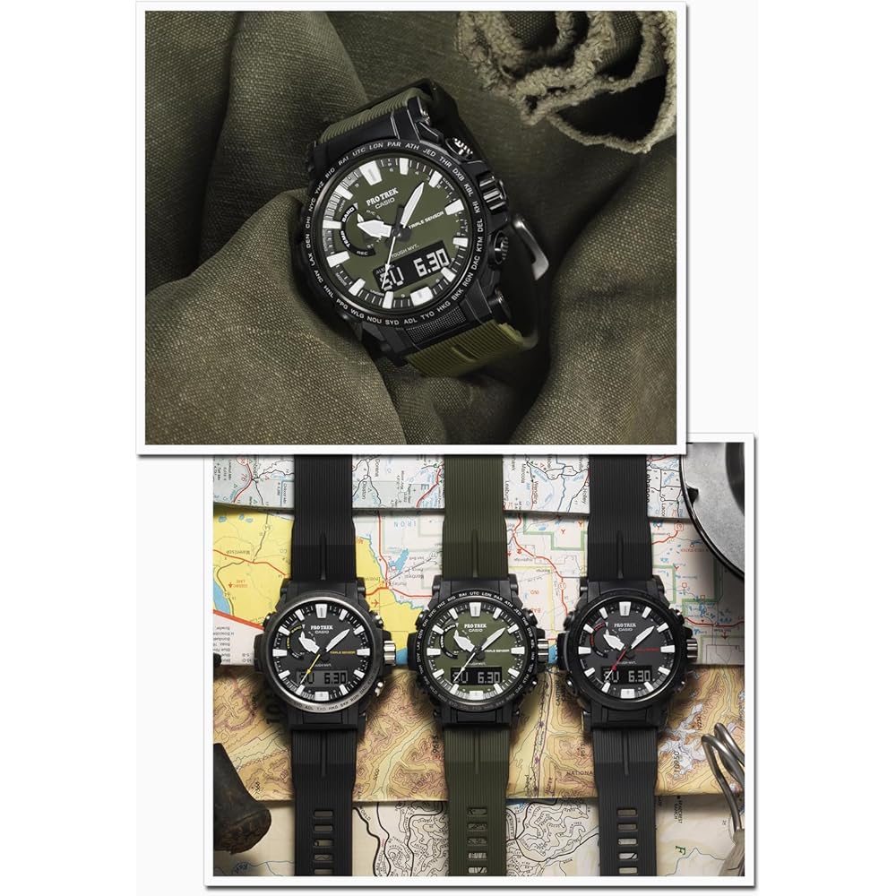 Casio Pro Trek PRW-61Y-3JF Men's Green Solar Radio Watch Biomass Plastic