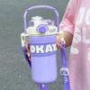316 Stainless Steel Sports Thermos with Strap & Double Straw for Girls