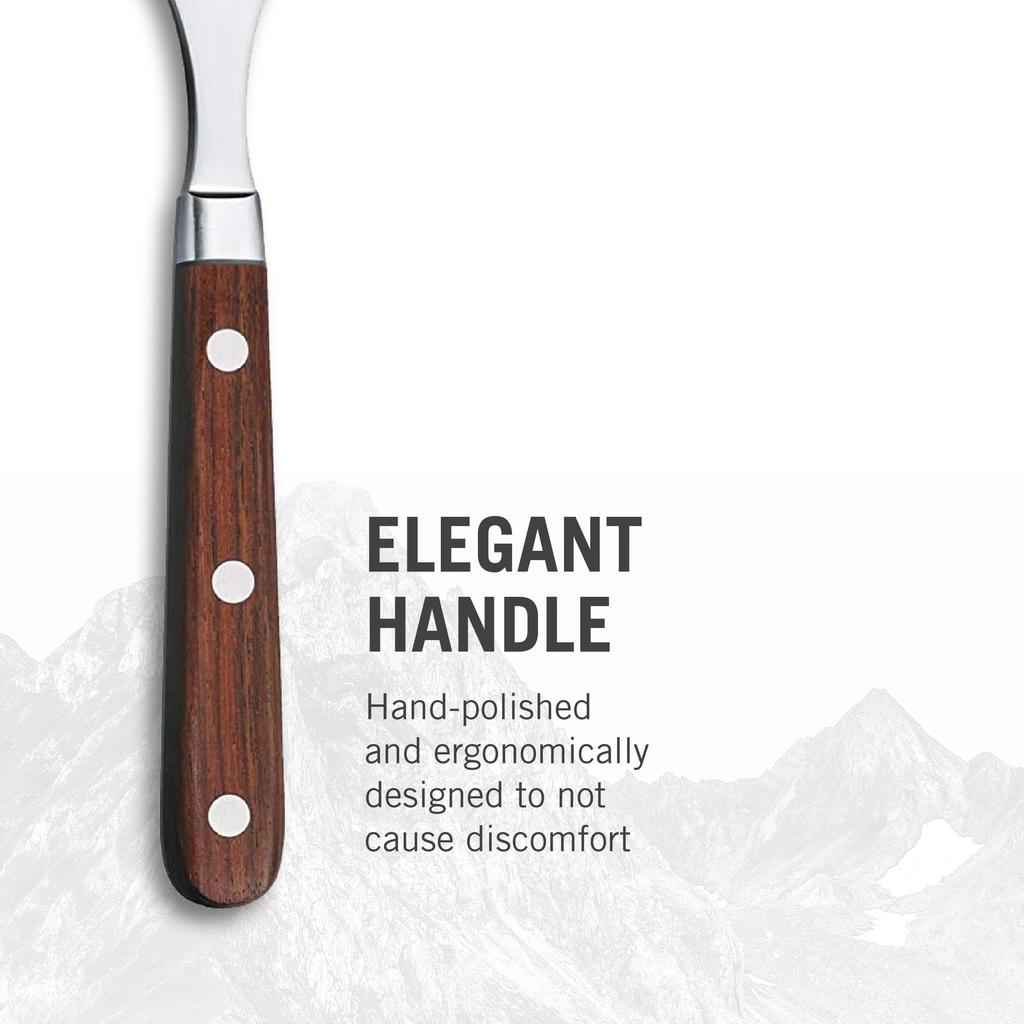 VICTORINOX Carving Fork, 15cm, Wood, Grand Maître, Forged, Professional Grade, for Meat, 7.7230.15G