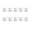 Pack of 10 Stopper Beads Metal Spacer Beads Jewelry Making Accessories Easy Threading Beads Handmade Accessories