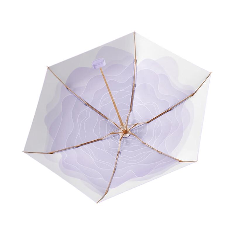 easily Floral Six-Fold Sun & Rain Umbrella