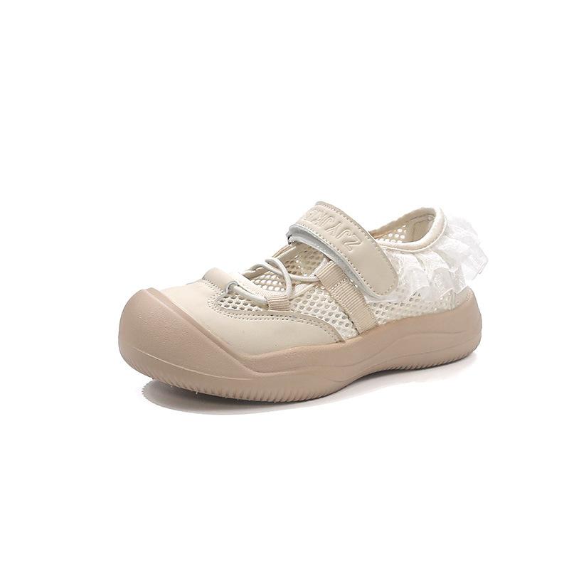 Mädchen Ballett Sportsandalen 2025 neue Sommer Kinder Freizeitschuhe Mädchen Prinzessinnenschuhe hohle einzelne Mesh-Schuhe