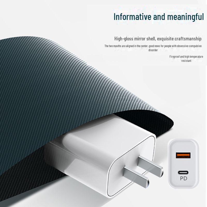 20W Fast USB Charger, PD & QC Flash Charging for Apple, Android, Huawei, Type-C Devices
