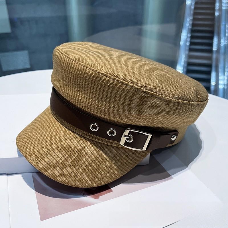 Classic Flat Top Hat For Women With Sun Protection And Stylish Design For Spring Summer Wear