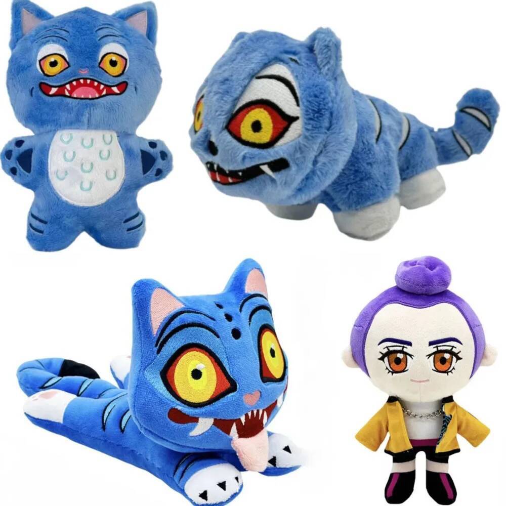 Huntrix Rumi Zoey Mira Plush K Pop Demon Hunters Tiger Plush Kpop Demon Hunters Doll Tiger Toy Merch Goods Plushie Derpys Tiger