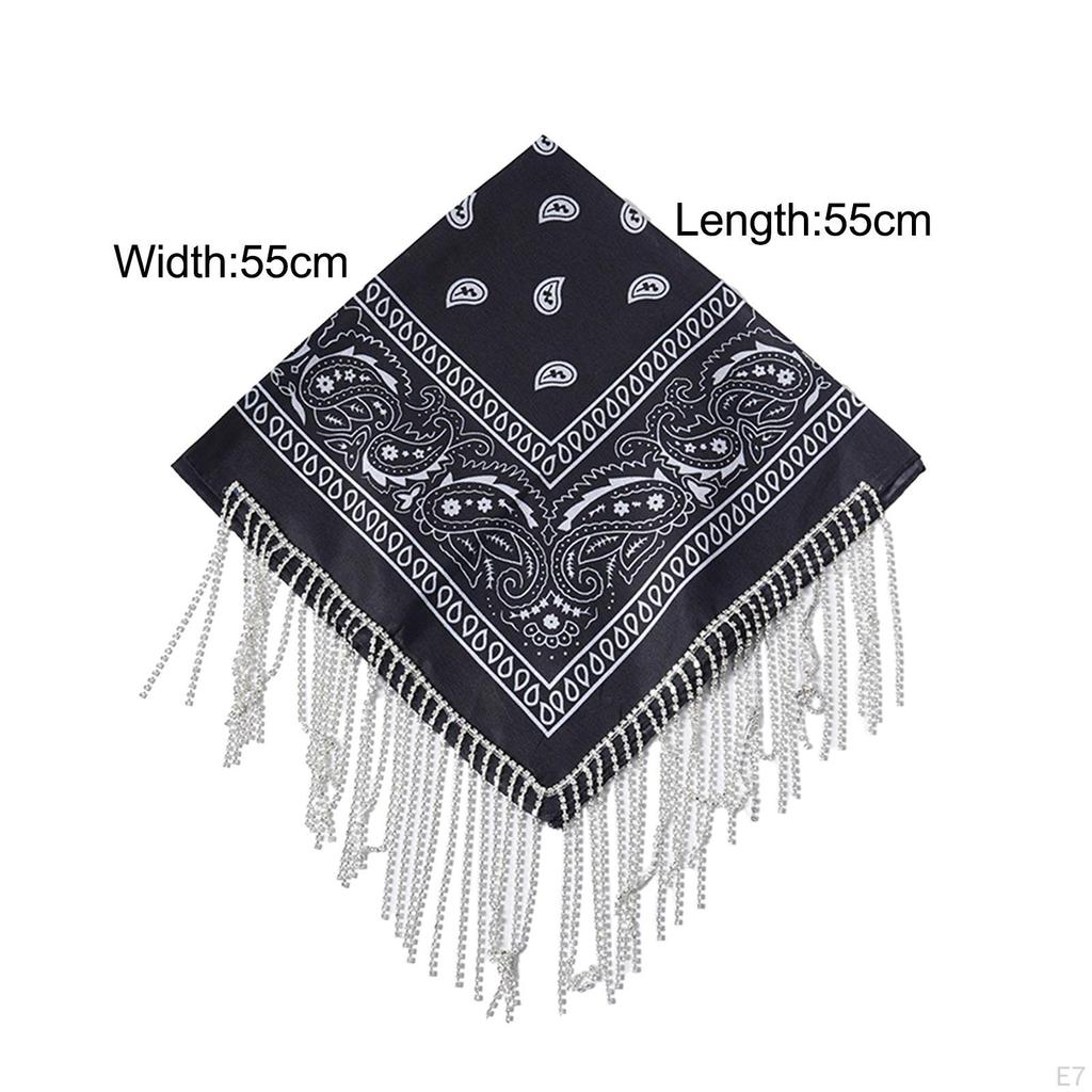 Bandana Scarf Disco Neck Women Men Square Party Half Face Mask Multifunctional