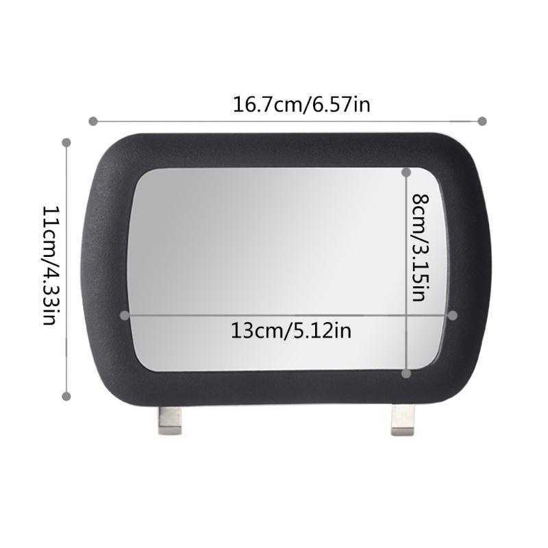 Car SUV Makeup Vanity Glass Sunvisor Glass for Women Portable Car Clip on Sun Shading Cosmetic Glass Auto Accessory