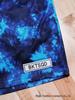 BKTSQD Men's Quick-Dry Splatter-Ink Mesh Basketball Shorts
