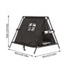 Outdoor Cat House Insulated Waterproof Triangular Outdoor Kitten Pet House For Patio Balcony Backyard Garden Park Residential