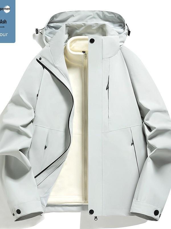 2023 Autumn/Winter Double-Sided Polar Fleece Jacket for Couples - Warm, Thickened, Wearable Outdoors