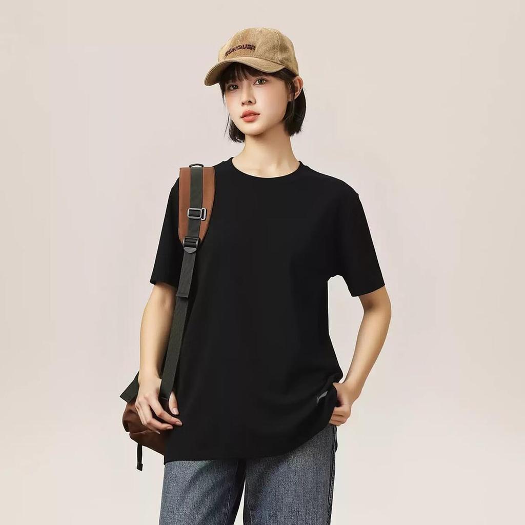 Li-Ning Breathable Cool Short Sleeve T-Shirt Women's Fitness Series Comfortable Skin-Friendly Classic Fashion Casual Versatile Tee