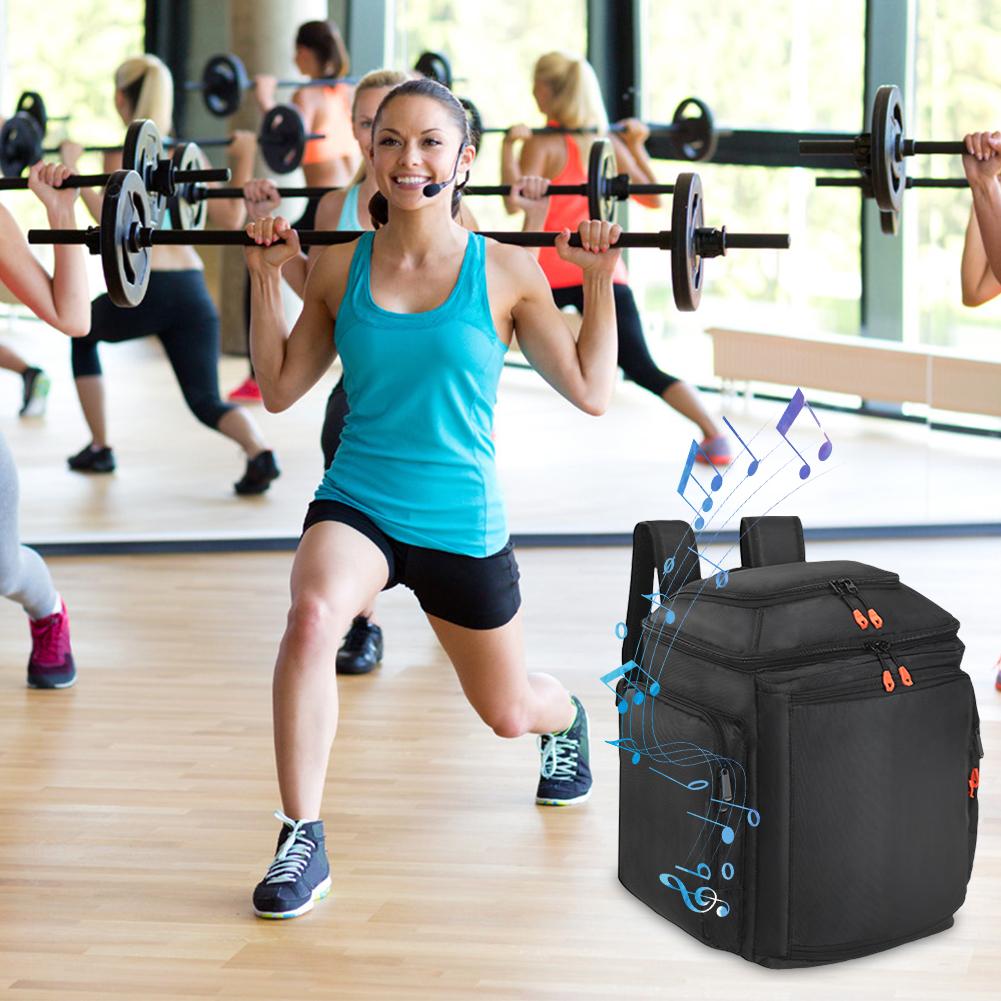 For Bose S1 Pro/Pro+ Music Amplification Speaker Bag Breathable Travel Audio Carrying Backpack Microphone Cable Storage Backpack