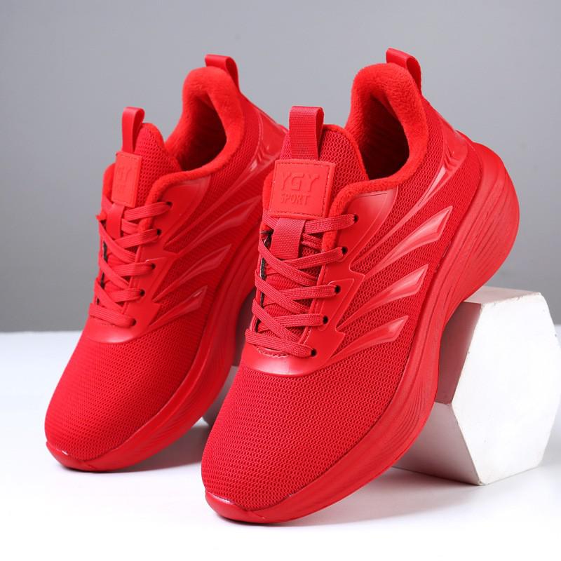 Fashion Orange Casual Shoes Breathable Mesh Sports Shoes for Women Sneakers Black Tennis Shoes Ladies Lightweight Spring Female Sneakers